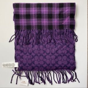 🆕 Coach purple scarf